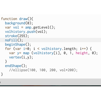 Making a sound wave for the audio.