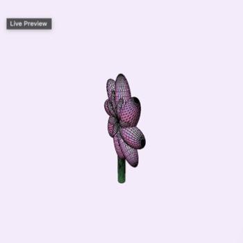 Final version of the flower.